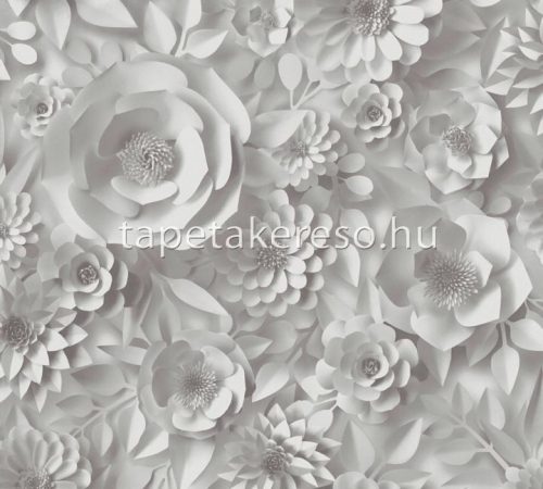 AS Creation Pint Walls vlies, vinyl anyagú szürke színű 3d, virágos modern tapéta