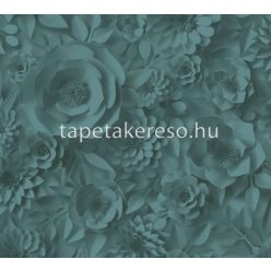   AS Creation Pint Walls vlies, vinyl anyagú türkiz színű 3d, virágos modern tapéta
