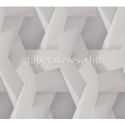   AS Creation Pint Walls vlies, vinyl anyagú fehér, szürke színű fonott, geometriai, 3d modern tapéta