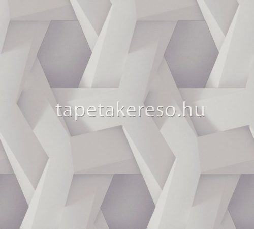 AS Creation Pint Walls vlies, vinyl anyagú fehér, szürke színű fonott, geometriai, 3d modern tapéta