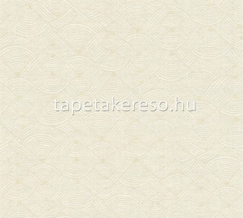 AS Creation Nara vlies, vinyl anyagú barna színű geometriai, textilhatású modern tapéta