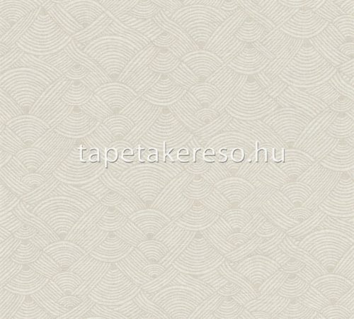 AS Creation Nara vlies, vinyl anyagú szürke, fehér színű geometriai, textilhatású modern tapéta