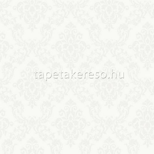 Boras Borosan HEM vlies anyagú fehér, gyöngyház színű barokk modern, natural tapéta