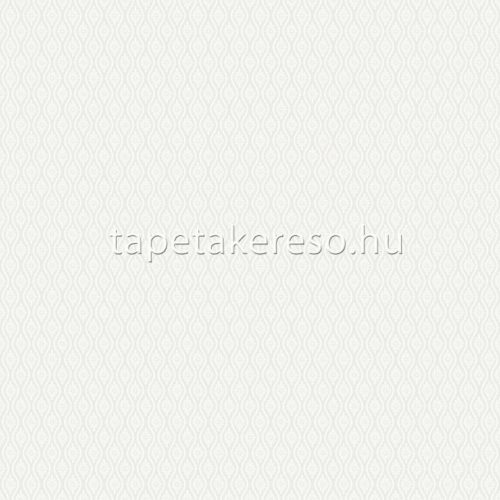Boras Borosan HEM vlies anyagú fehér, gyöngyház színű hullámos, virágos modern, natural tapéta