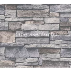   AS Creation Terra habos, vlies anyagú szürke, beige színű kőmintás modern, natural tapéta