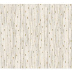   AS Creation BOS-The Battle of Style vlies, vinyl anyagú beige, arany színű vonalas modern tapéta