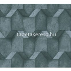  AS Creation BOS-The Battle of Style vlies, vinyl anyagú kék színű 3d, geometriai modern tapéta