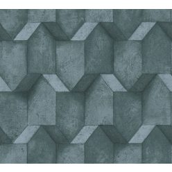   AS Creation BOS-The Battle of Style vlies, vinyl anyagú kék színű 3d, geometriai modern tapéta