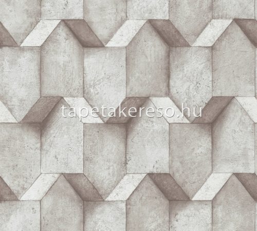 AS Creation BOS-The Battle of Style vlies, vinyl anyagú barna színű 3d, geometriai modern tapéta