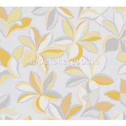   AS Creation House of Turnowsky vlies, vinyl anyagú fehér, szürke, sárga színű virágos romantikus tapéta