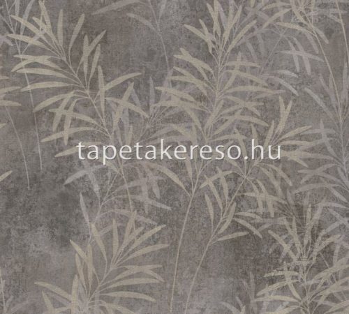 AS Creation Terra vlies, vinyl anyagú szürke, beige színű leveles modern, natural tapéta