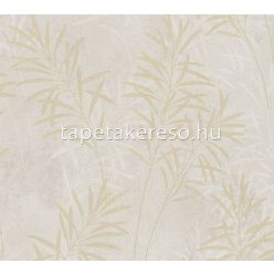   AS Creation Terra vlies, vinyl anyagú beige, arany színű leveles modern, natural tapéta