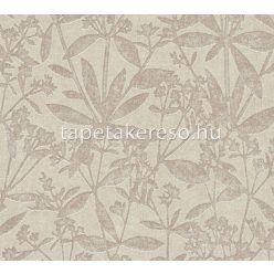   AS Creation Terra habos, vlies anyagú barna színű növényes, leveles modern, natural tapéta
