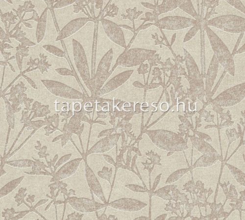 AS Creation Terra habos, vlies anyagú barna színű növényes, leveles modern, natural tapéta