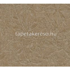   AS Creation Terra habos, vlies anyagú barna színű növényes, leveles modern, natural tapéta