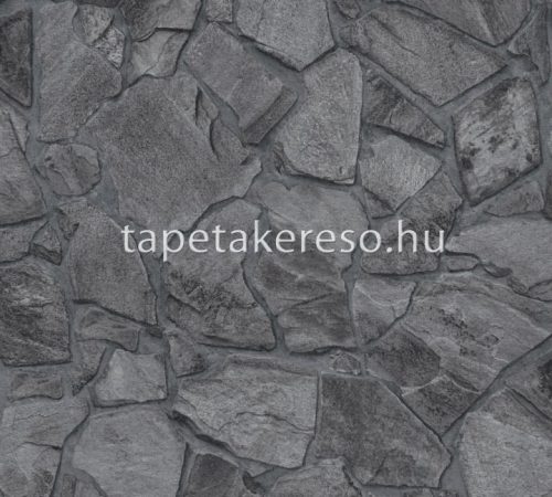 AS Creation Terra vlies, vinyl anyagú szürke színű kőmintás modern, natural tapéta
