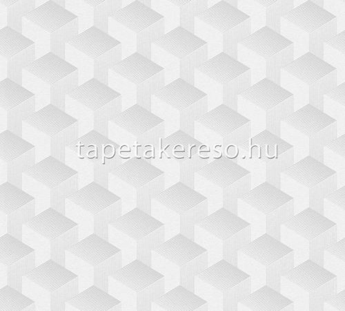 AS Creation Profitex 2022 habos, vlies anyagú szürke színű 3d, geometriai modern tapéta