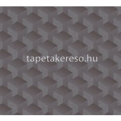   AS Creation Profitex 2022 habos, vlies anyagú szürke, fekete színű 3d, geometriai modern tapéta
