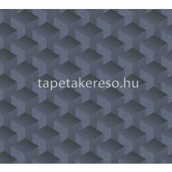   AS Creation Profitex 2022 habos, vlies anyagú kék, fekete színű 3d, geometriai modern tapéta
