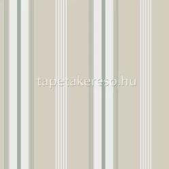   Midbec Havsblick vlies anyagú fehér, beige, türkiz színű csíkos romantikus tapéta