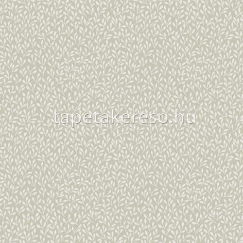 Midbec Havsblick vlies anyagú beige, fehér színű leveles romantikus tapéta