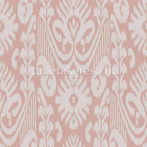 Cristiana Masi Arche vlies, vinyl anyagú beige, rózsaszín színű barokk, szövethatású modern tapéta