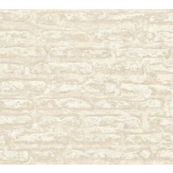   AS Creation Attractive 2 habos, vlies anyagú fehér, barna színű téglamintás modern tapéta