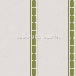   Cristiana Masi Arche vlies, vinyl anyagú szürke, zöld színű csíkos, geometriai, textilhatású modern tapéta