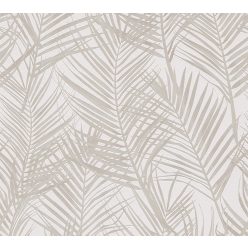   AS Creation Attractive 2 habos, vlies anyagú törtfehér, beige színű leveles modern tapéta