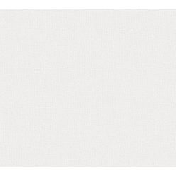   AS Creation Attractive 2 habos, vlies anyagú fehér színű textilhatású, egyszínű modern tapéta