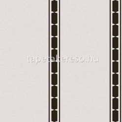  Cristiana Masi Arche vlies, vinyl anyagú szürke, fekete színű csíkos, geometriai, textilhatású modern tapéta