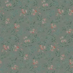   AS Creation Art of Eden vlies anyagú zöld, korall színű virágos romantikus tapéta