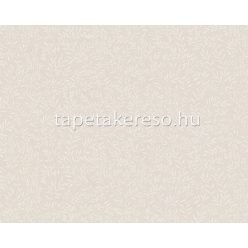   AS Creation Maison Charme vlies, vinyl anyagú szürke, fehér színű leveles, textilhatású romantikus tapéta