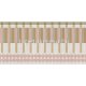 Cristiana Masi Arche vlies, vinyl anyagú beige, zöld, mályva, arany színű geometriai, textilhatású modern bordűr