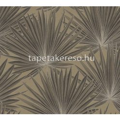   AS Creation Antigua vlies, vinyl anyagú barna színű leveles, textilhatású modern, natural tapéta