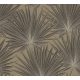 AS Creation Antigua vlies, vinyl anyagú barna színű leveles, textilhatású modern, natural tapéta