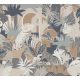 AS Creation Antigua vlies, vinyl anyagú barna, zöld, szürke, beige színű állatos, növényes, textilhatású modern, natural tapéta