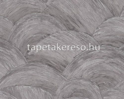 AS Creation Metropolitan Stories Travel Styles vinyl, vlies anyagú szürke, ezüst színű absztrakt, pikkelyes modern tapéta
