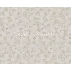   AS Creation Metropolitan Stories Travel Styles vlies, habos anyagú beige, fehér színű virágos, növényes modern tapéta