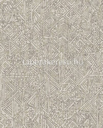 Eijffinger Terra Eijffinger vlies anyagú barna, beige színű absztrakt, geometriai modern tapéta
