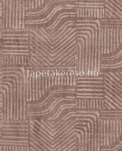 Eijffinger Terra Eijffinger vlies anyagú rózsaszín, mályva színű absztrakt, geometriai modern tapéta