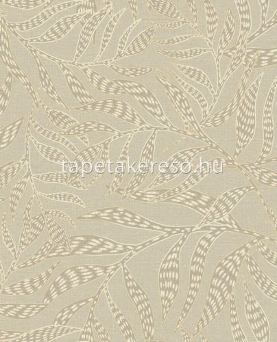 Eijffinger Terra Eijffinger vlies anyagú fehér, beige színű leveles modern tapéta