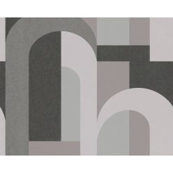   Architects Paper Arcade vlies anyagú szürke, fekete színű geometriai modern tapéta