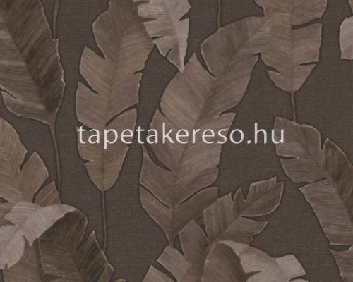 AS Creation Metropolitan Stories Travel Styles vinyl, vlies anyagú barna színű leveles modern tapéta