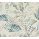 AS Creation Famous Garden vlies, vinyl anyagú beige, zöld, türkiz színű leveles modern, natural tapéta