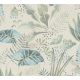 AS Creation Famous Garden vlies, vinyl anyagú beige, zöld, türkiz színű leveles modern, natural tapéta