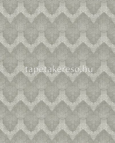 Eijffinger Topaz vlies anyagú fehér, szürke, csillámos színű hullámos, geometriai modern tapéta