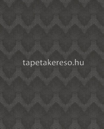 Eijffinger Topaz vlies anyagú szürke, fekete, csillámos színű hullámos, geometriai modern tapéta