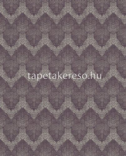 Eijffinger Topaz vlies anyagú lila, csillámos színű hullámos, geometriai modern tapéta