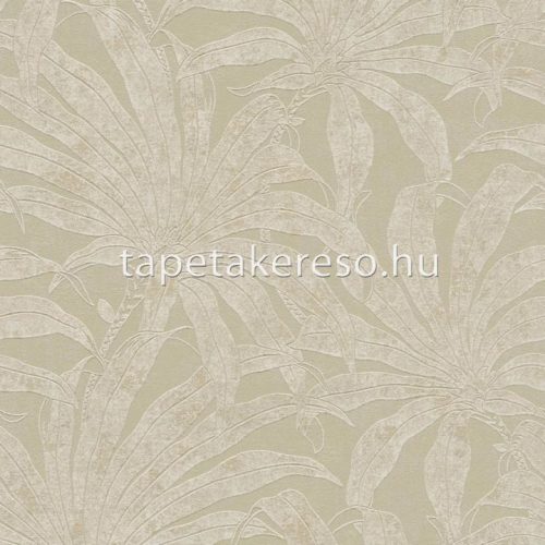 AS Creation Jade habos, vlies anyagú beige, keki színű leveles modern tapéta